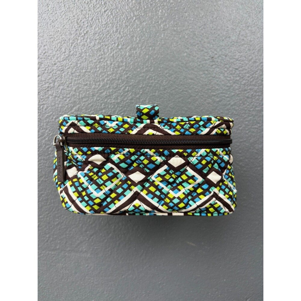 Vera Bradley Rain Forest Print Small Cube Travel/Toiletry Bag 6"x 6"x 4"